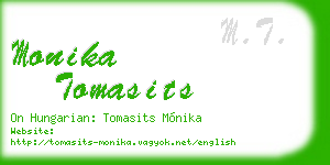 monika tomasits business card